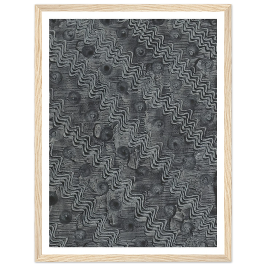 Kleisterpapier mit Verdrängungsdekor (1898) Art Print | Anker Kyster - Framed Poster - 30x40 cm / 12x16″ - Black frame