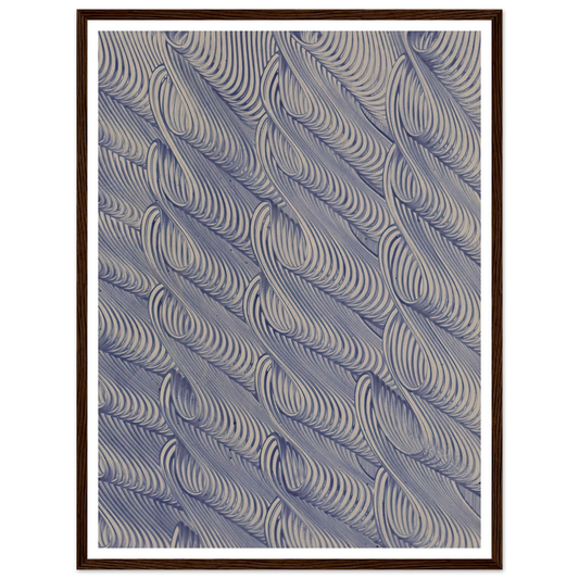 Kleisterpapier mit Verdrängungsdekor (Linienbündel) (1890) Art Print | Anker Kyster - Framed Poster - 30x40 cm / 12x16″ - Black frame
