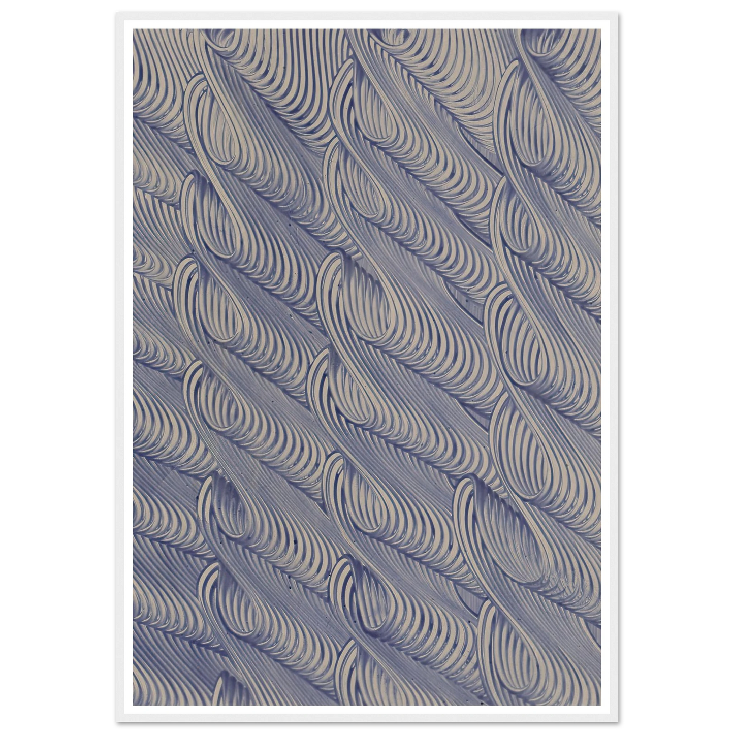 Kleisterpapier mit Verdrängungsdekor (Linienbündel) (1890) Art Print | Anker Kyster - Framed Poster - 30x40 cm / 12x16″ - Black frame