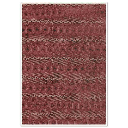 Kleisterpapier (Streifendekor) (1890 - 1910) Art Print | Anker Kyster - Framed Poster - 30x40 cm / 12x16″ - Black frame