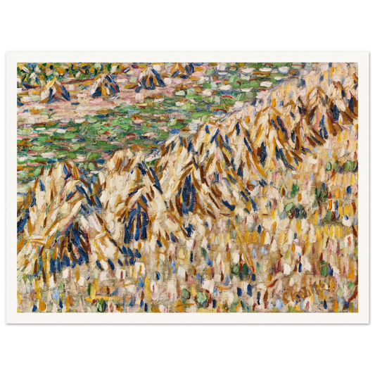 Kornpuppen im Kornfeld (1907) Art Print | Christian Rohlfs - Framed Poster - 30x40 cm / 12x16″ - Black frame