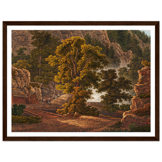 La Charbonniere Art Print | Peter Birmann - Framed Poster - 30x40 cm / 12x16″ - Black frame