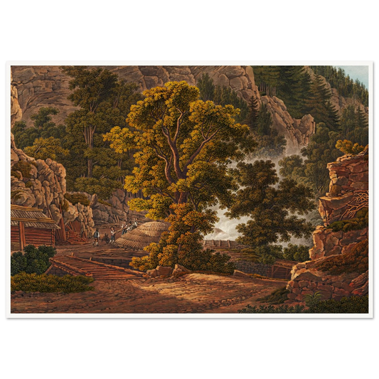 La Charbonniere Art Print | Peter Birmann - Framed Poster - 30x40 cm / 12x16″ - Black frame