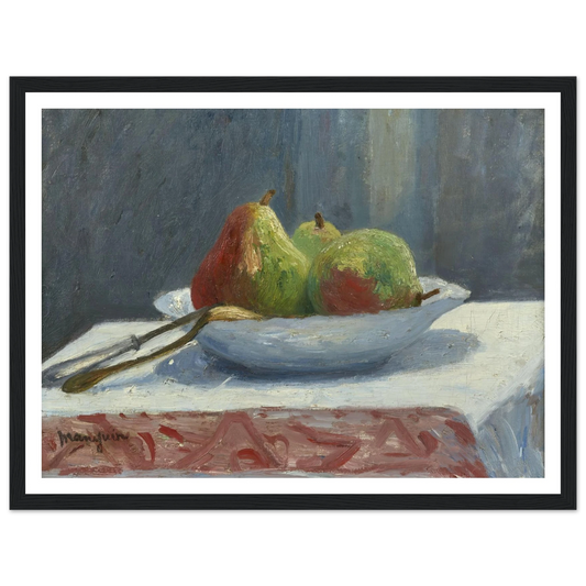 La coupe de poires (1903) Art Print | Henri Manguin - Framed Poster - 30x40 cm / 12x16″ - Black frame