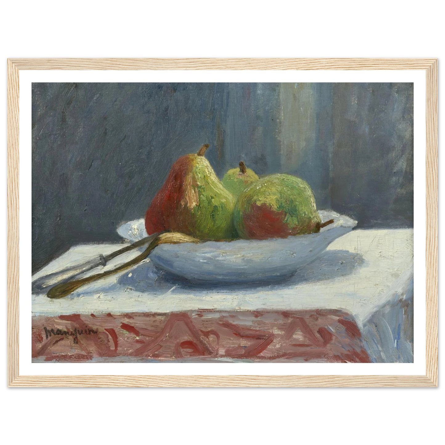 La coupe de poires (1903) Art Print | Henri Manguin - Framed Poster - 30x40 cm / 12x16″ - Black frame