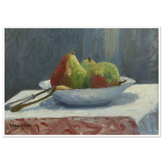 La coupe de poires (1903) Art Print | Henri Manguin - Framed Poster - 30x40 cm / 12x16″ - Black frame