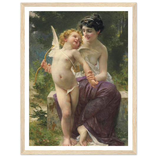 La jeunesse victorieuse Art Print | Guillaume Seignac - Framed Poster - 30x40 cm / 12x16″ - Black frame
