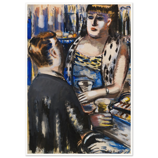 La Patronne (1943-1946) Art Print | Paul Kleinschmidt - Framed Poster - 30x40 cm / 12x16″ - Black frame