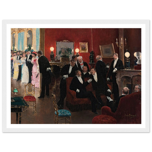 La réception Art Print | Jean Beraud - Framed Poster - 30x40 cm / 12x16″ - Black frame