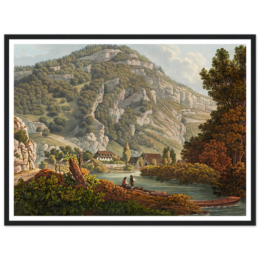 La Reuchenette Art Print | Peter Birmann - Framed Poster - 30x40 cm / 12x16″ - Black frame