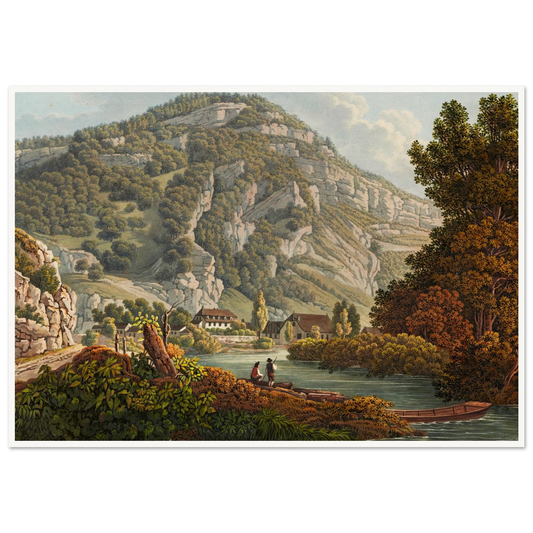 La Reuchenette Art Print | Peter Birmann - Framed Poster - 30x40 cm / 12x16″ - Black frame