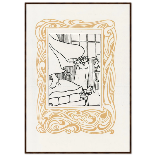 La Sculpture (1901) Art Print | Felix Vallotton - Framed Poster - 30x40 cm / 12x16″ - Black frame