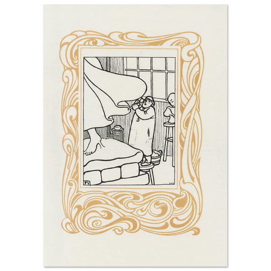 La Sculpture (1901) Art Print | Felix Vallotton - Framed Poster - 30x40 cm / 12x16″ - Black frame