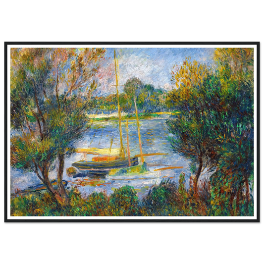 La Seine à Argenteuil (1888) Art Print | Pierre Auguste Renoir - Framed Poster - 30x40 cm / 12x16″ - Black frame
