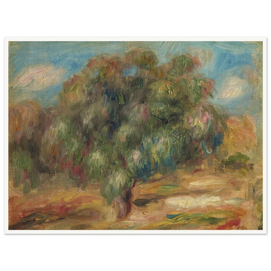 Landscape (1915) Art Print | Pierre Auguste Renoir - Framed Poster - 30x40 cm / 12x16″ - Black frame