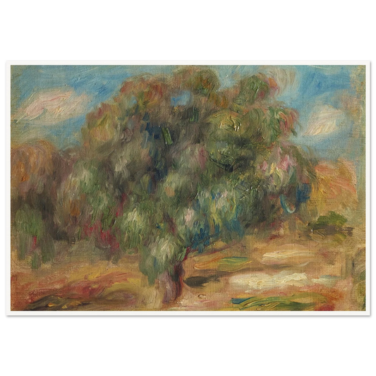Landscape (1915) Art Print | Pierre Auguste Renoir - Framed Poster - 30x40 cm / 12x16″ - Black frame
