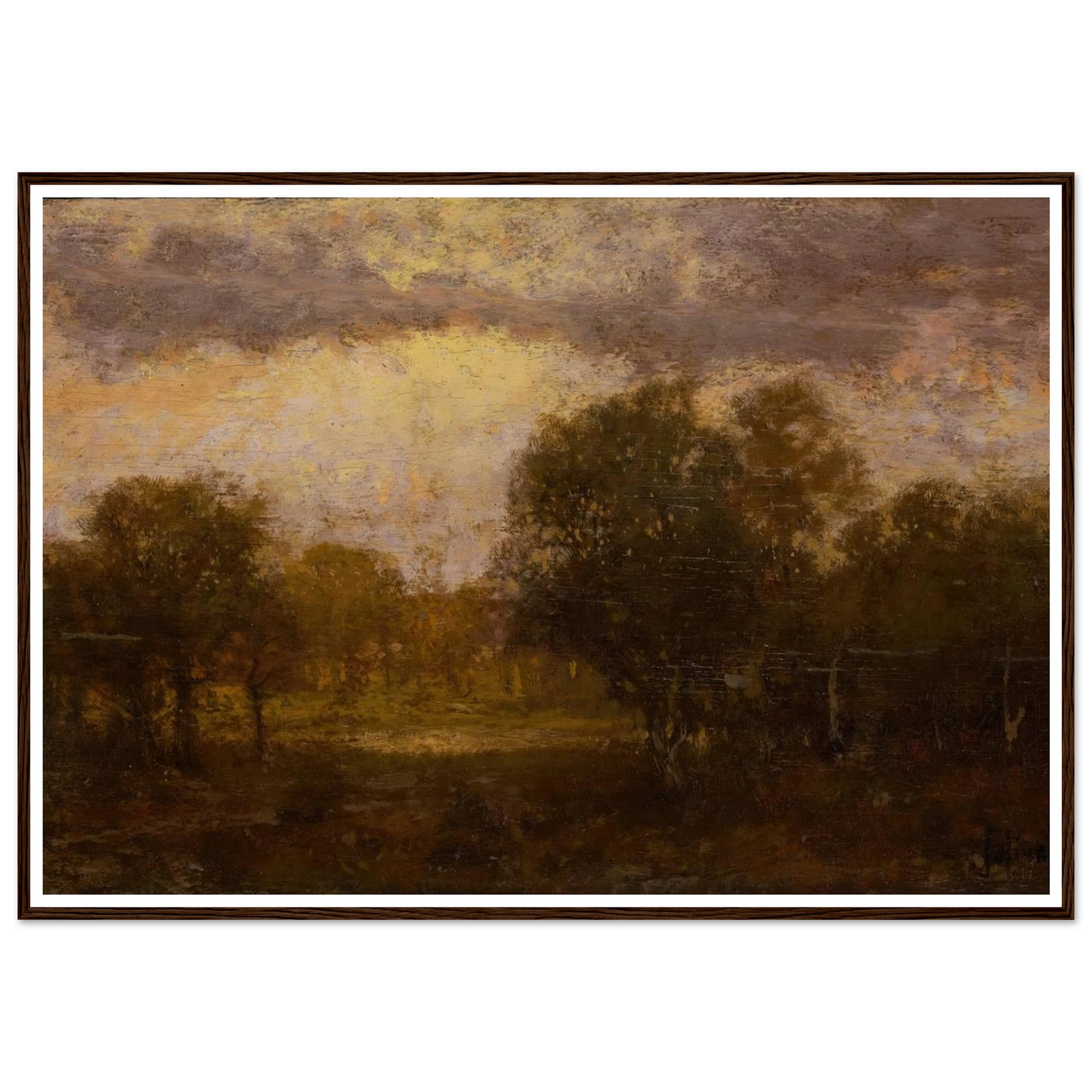 Landscape Art Print | Julian Onderdonk - Framed Poster - 30x40 cm / 12x16″ - Black frame