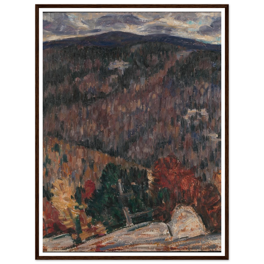 Landscape No. 25 (circa 1908–9) Art Print | Marsden Hartley - Framed Poster - 30x40 cm / 12x16″ - Black frame