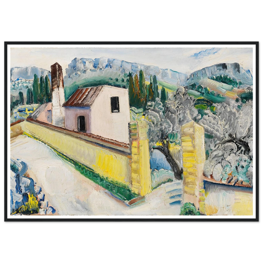 Landschaft bei Cassis (1931) Art Print | Paul Kleinschmidt - Framed Poster - 30x40 cm / 12x16″ - Black frame