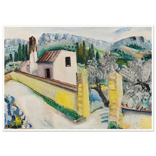 Landschaft bei Cassis (1931) Art Print | Paul Kleinschmidt - Framed Poster - 30x40 cm / 12x16″ - Black frame