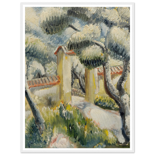 Landschaft in Südfrankreich (Parkausgang) (1939) Art Print | Paul Kleinschmidt - Framed Poster - 30x40 cm / 12x16″ - Black frame