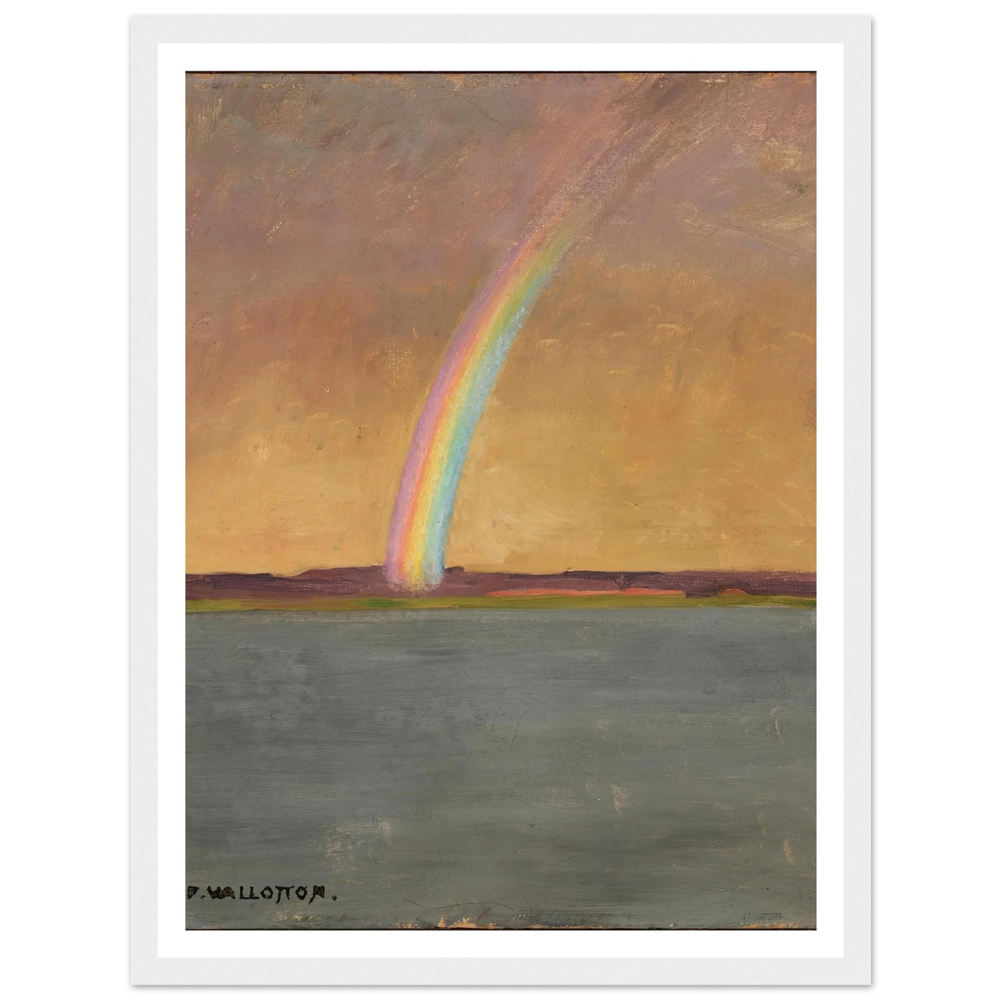 L’Arc-en-ciel (1909) Art Print | Felix Vallotton - Framed Poster - 30x40 cm / 12x16″ - Black frame