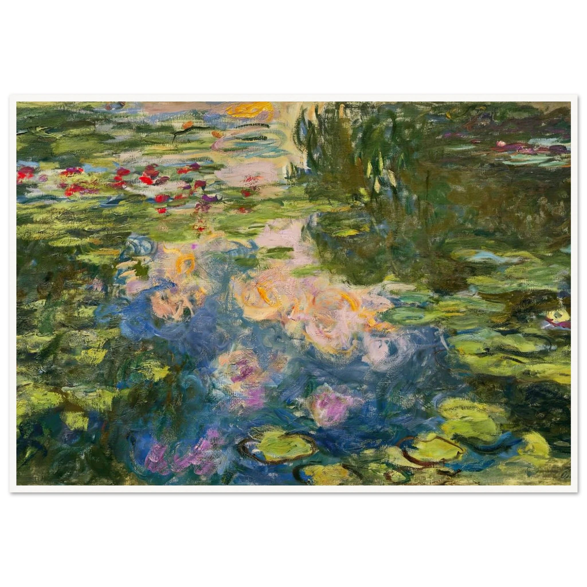 Le Bassin Aux Nymph as 1917 19 Art Print Claude Monet Quipham le-bassin-aux-nymph-as-1917-19-art-print-claude-monet-quipham