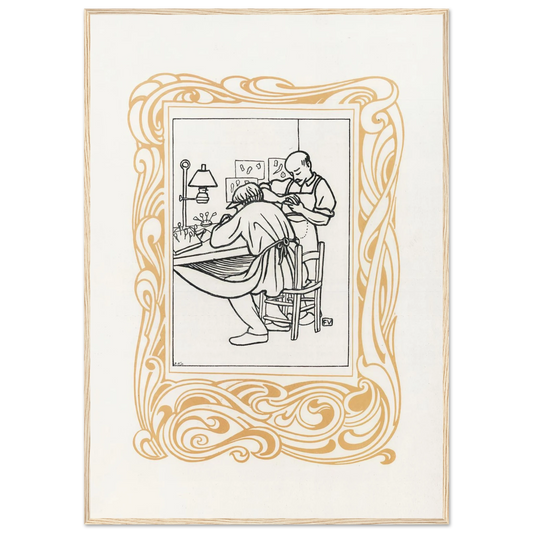 Le Bijou (1901) Art Print | Felix Vallotton - Framed Poster - 30x40 cm / 12x16″ - Black frame