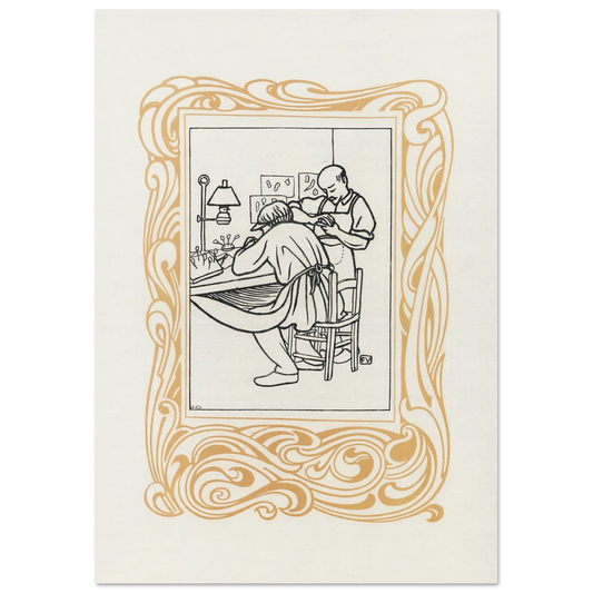 Le Bijou (1901) Art Print | Felix Vallotton - Framed Poster - 30x40 cm / 12x16″ - Black frame