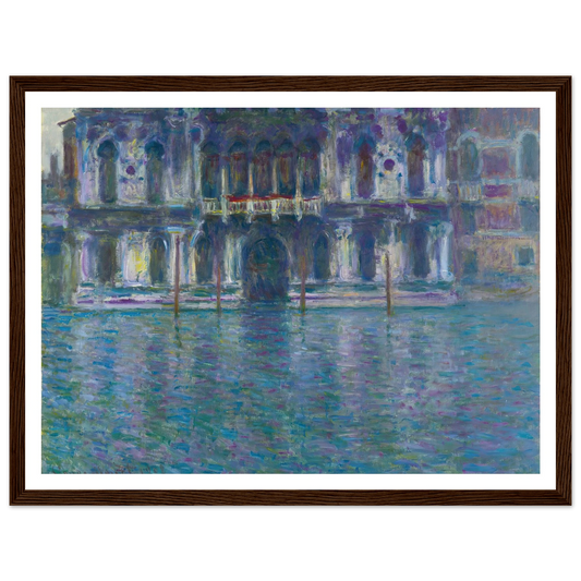 Le Palais Contarini (1908) Art Print | Claude Monet - Framed Poster - 30x40 cm / 12x16″ - Black frame