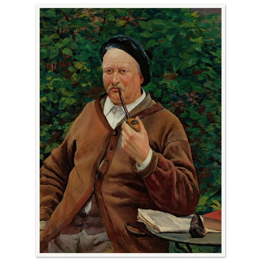 Le Père De L’artiste (circa 1881) Art Print | Maximilien Luce - Framed Poster - 30x40 cm / 12x16″ - Black frame