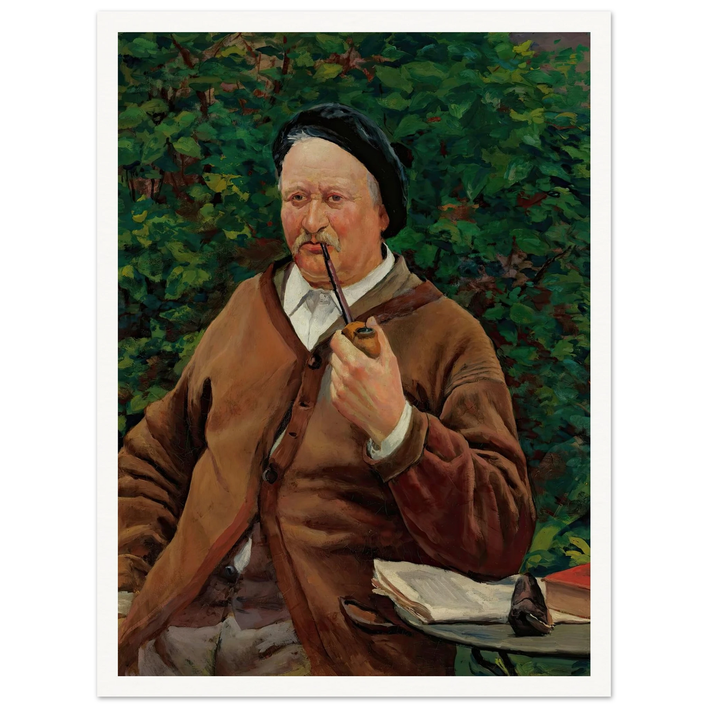 Le Père De L’artiste (circa 1881) Art Print | Maximilien Luce - Framed Poster - 30x40 cm / 12x16″ - Black frame