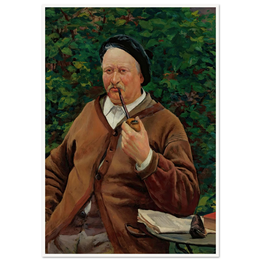 Le Père De L’artiste (circa 1881) Art Print | Maximilien Luce - Framed Poster - 30x40 cm / 12x16″ - Black frame