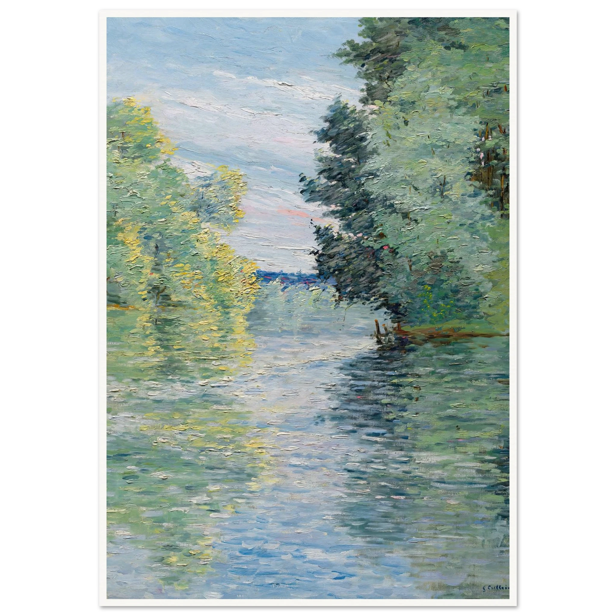 Le Petit bras de la Seine à Argenteuil (1890) Art Print | Gustave Cail ...