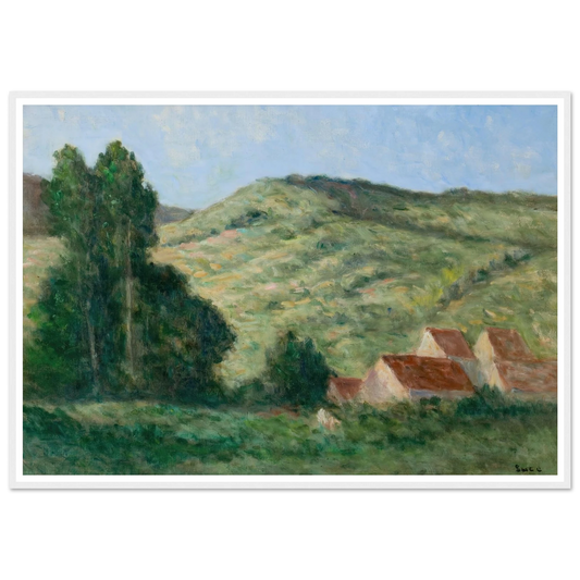 Le Riviere Art Print | Maximilien Luce - Framed Poster - 30x40 cm / 12x16″ - Black frame