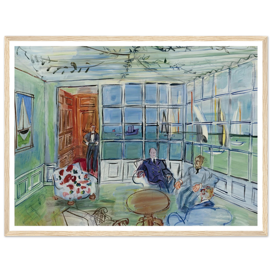 Le Royal Yacht Squadron, Cowes, Isle of Wight Art Print | Raoul Dufy - Framed Poster - 30x40 cm / 12x16″ - Black frame