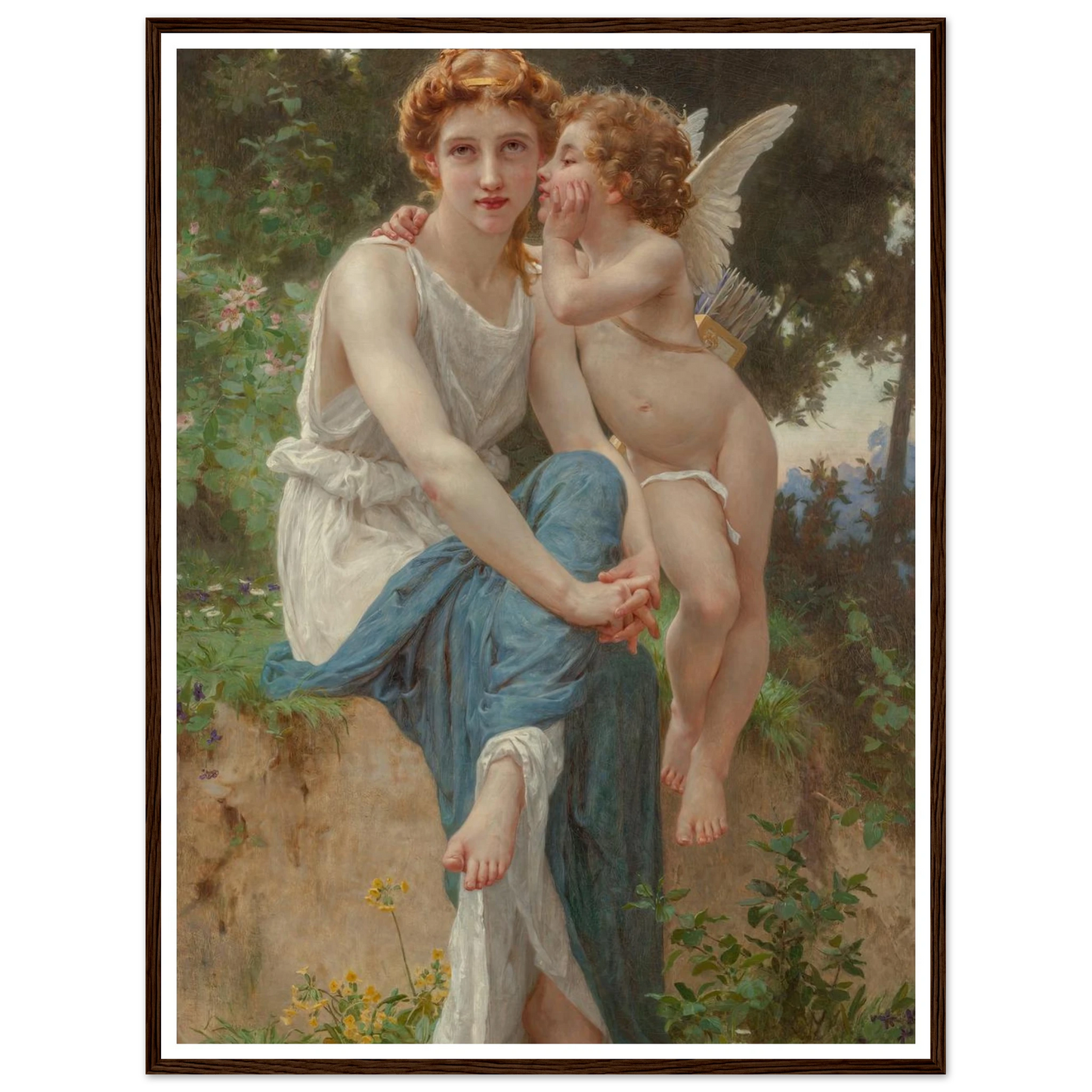 Le secret d’Amour Art Print | Guillaume Seignac - Framed Poster - 30x40 cm / 12x16″ - Black frame