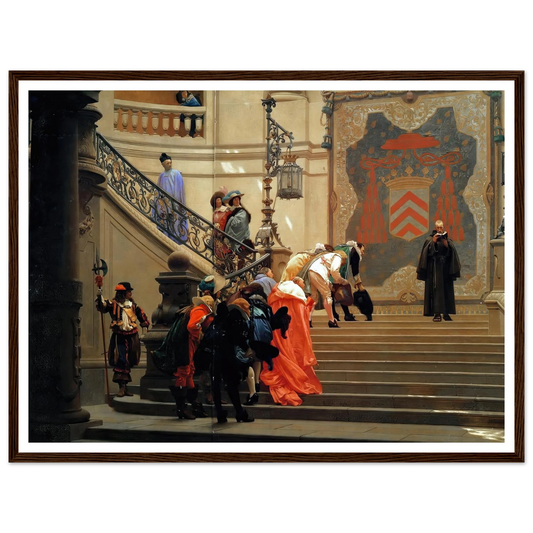 L’eminence Grise (1873) Art Print | Jean Leon Gerome - Framed Poster - 30x40 cm / 12x16″ - Black frame