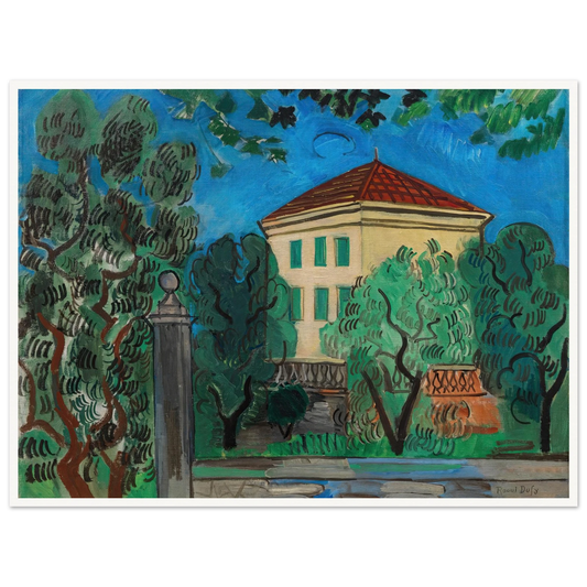 L’entrée du jardin (1923) Art Print | Raoul Dufy - Framed Poster - 30x40 cm / 12x16″ - Black frame