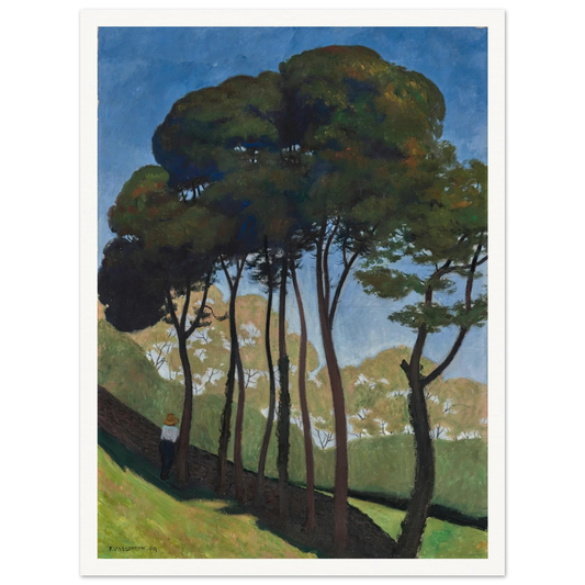 Les Grands Arbres, environs d’Honfleur (1909) Art Print | Felix Vallotton - Framed Poster - 30x40 cm / 12x16″ - Black frame