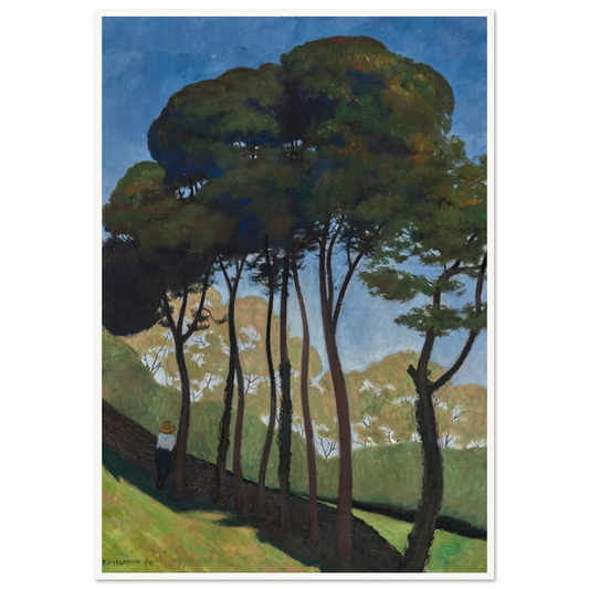 Les Grands Arbres, environs d’Honfleur (1909) Art Print | Felix Vallotton - Framed Poster - 30x40 cm / 12x16″ - Black frame