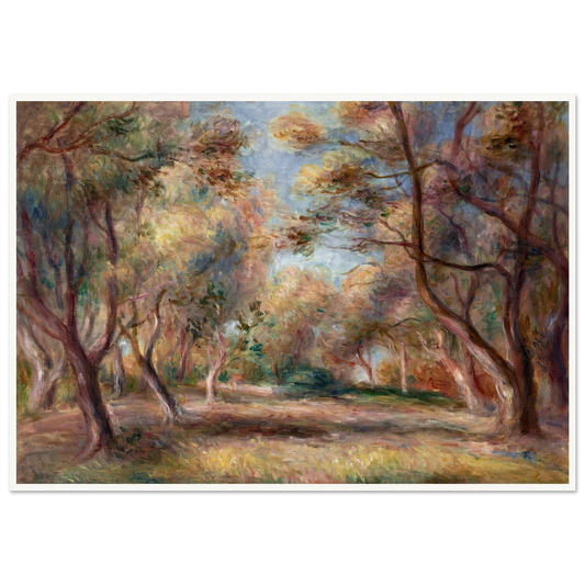 Les oliviers à Cagnes Art Print | Pierre Auguste Renoir - Framed Poster - 30x40 cm / 12x16″ - Black frame