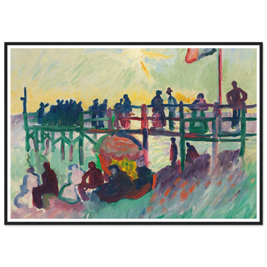 L’estacade au Havre (1905-1906) Art Print | Raoul Dufy - Framed Poster - 30x40 cm / 12x16″ - Black frame