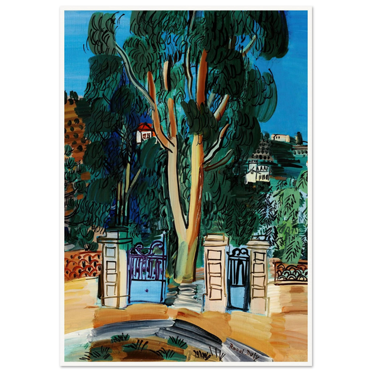 L’Eucalyptus (circa 1926) Art Print | Raoul Dufy - Framed Poster - 30x40 cm / 12x16″ - Black frame