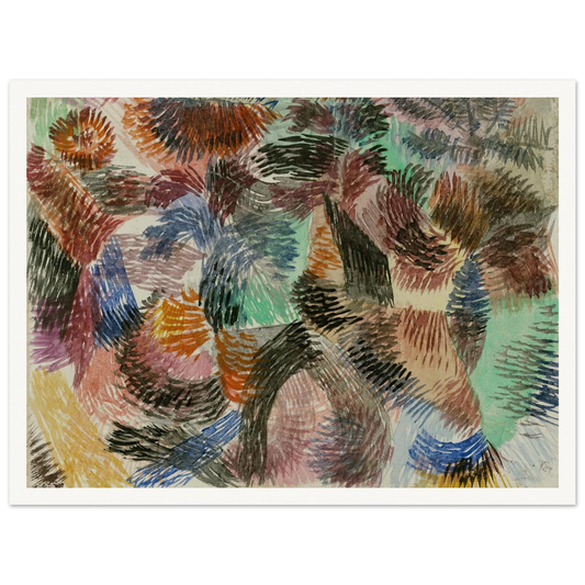 Libido of the Forest (1917) Art Print | Paul Klee - Framed Poster - 30x40 cm / 12x16″ - Black frame