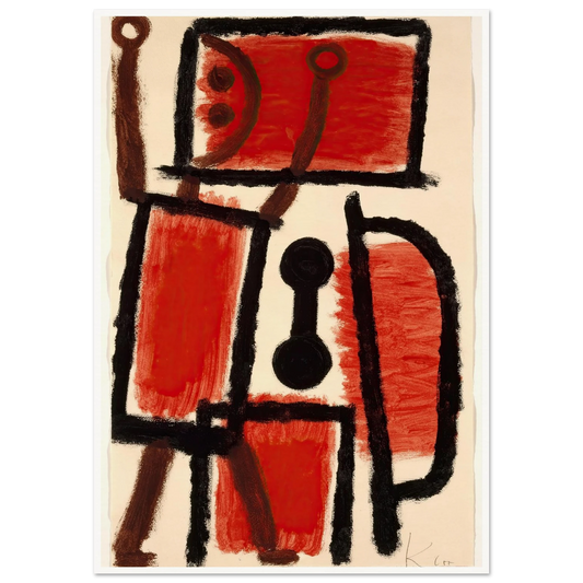 locksmith (1940) Art Print | Paul Klee - Framed Poster - 30x40 cm / 12x16″ - Black frame
