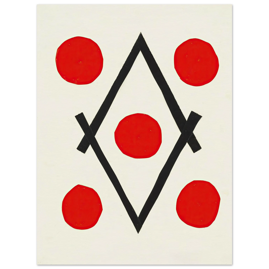 Losange (1946-1947) Art Print | Henri Matisse - Framed Poster - 30x40 cm / 12x16″ - Black frame