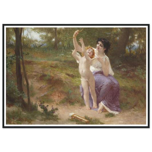 Love disarmed Art Print | Guillaume Seignac - Framed Poster - 30x40 cm / 12x16″ - Black frame