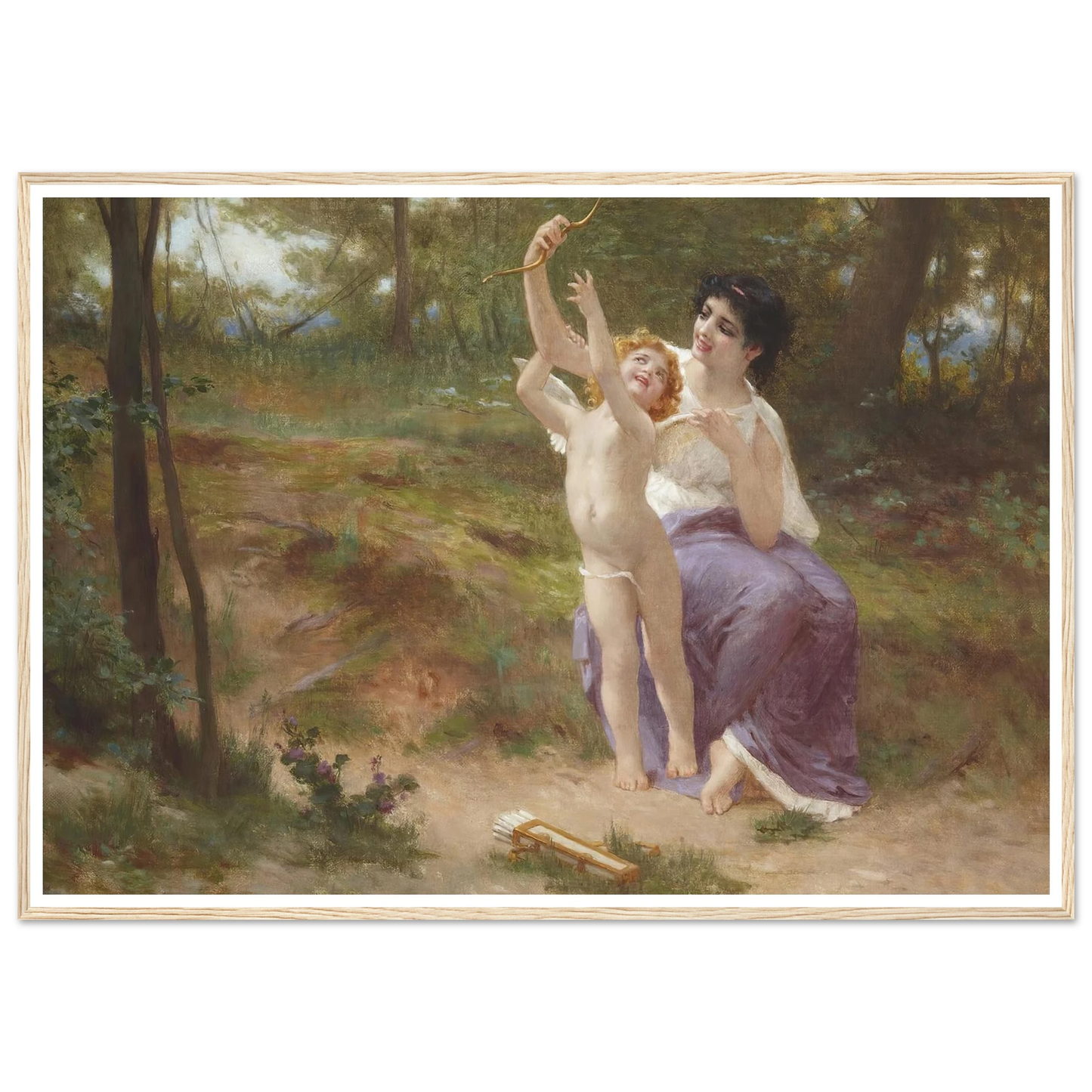 Love disarmed Art Print | Guillaume Seignac - Framed Poster - 30x40 cm / 12x16″ - Black frame