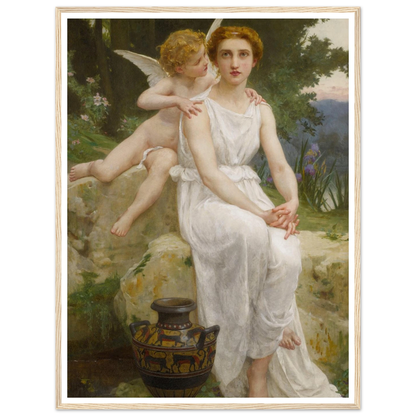 Love’s Offering Art Print | Guillaume Seignac - Framed Poster - 30x40 cm / 12x16″ - Black frame